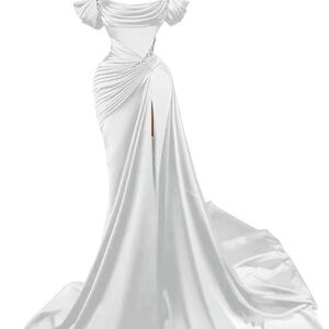 Elegant White Evening Gown
